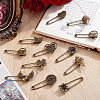 18Pcs 9 Styles Alloy Kilt Pins for Backpack Clothes JEWB-SC0001-91-4