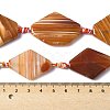Natural Banded Agate/Striped Agate Beads Strands G-G196-A01-02-5
