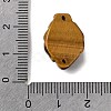Natural Tiger Eye Carved Nine Tailed Fox Links Connector Charms G-D105-01B-3