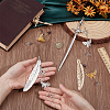 4Pcs Alloy Bookmarks AJEW-OC00037-3