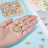 70Pcs 2 Colors Tibetan Style Alloy Pendants FIND-LP0002-37-3