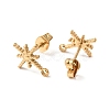 304 Stainless Steel Stud Earrings STAS-K291-13C-G-2