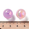 UV Plating Iridescent Acrylic Beads X-MACR-D032-04-3