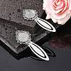 Tibetan Style Bookmark Cabochon Settings TIBE-S157-AS-NR-4