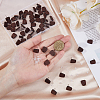 60Pcs Wood Stud Earrings Finding EJEW-FI0003-33C-3