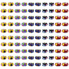 100Pcs 5 Colors Bohemian Style Resin European Beads RESI-TA0004-83-2