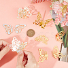 CREATCABIN 12Pcs 6 Styles Acrylic Mirror Butterfly Cupcake Toppers FIND-CN0001-44-3