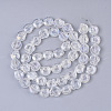 Electroplate Glass Beads Strands EGLA-S190-04-2
