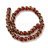 Transparent Electroplate Glass Beads Strands GLAA-G098-01D-2