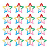 20Pcs Iron Enamel Snap Hair Clips for Girls PHAR-TADJ0001-09-2