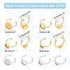 24Pcs 8 Styles Stainless Steel Ring Components STAS-UN0047-48-3