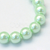Baking Paint Pearlized Glass Pearl Round Bead Strands HY-Q003-10mm-04-2