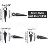 30Pcs 3 Style 304 Stainless Steel Pendants STAS-UN0038-28-5