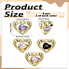 8Pcs 4 Colors Alloy Pendants FIND-LP0005-98-2