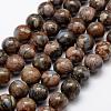 Natural Glaucophane Beads Strands G-K209-04A-10mm-1