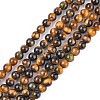 Natural Tiger Eye Beads Strands G-G099-3mm-4-1