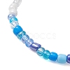 6Pcs Synthetic Turquoise & Non-magnetic Hematite Beads Stretch Bracelets BJEW-JB13432-6