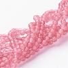 Cherry Quartz Glass Beads Strands Z0ND1011-1