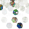 20Pcs UV Plating Acrylic Beads OACR-TADJ0001-05-1