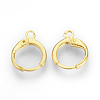 Brass Huggie Hoop Earring Findings X-KK-R071-08G-1
