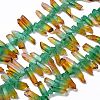 Natural Quartz Crystal Dyed Beads Strands G-I345-02A-1