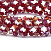 Bling Glass Beaded Stretch Bracelet BJEW-N018-03-04-2
