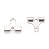 Tarnish Resistant 304 Stainless Steel Folding Crimp Ends X-STAS-M250-02-2