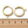 201 Stainless Steel Huggie Hoop Earrings Findings STAS-A167-01O-G-3