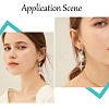 6Pcs Brass Cubic Zirconia Leverback Earring Findings KK-CN0002-11-5