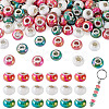 150Pcs Opaque Resin European Beads RESI-TA0004-61D-1