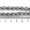 Electroplate Glass Beads Strands GC881Y-2-3