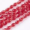 Glass Beads Strands GLAA-R024-6x4mm-14-1