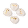 Natural Quartz Crystal Heart Engraving MBTI Figurines Statues for Home Office Desk Decorations G-K353-05K-1