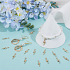 4Sets Alloy Lightning Bolt Pendant FIND-SC0017-54-3