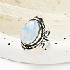 Opalite Adjustable Rings RJEW-I108-01AS-05-2