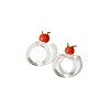 Handmade Lampwork Fruit Finger Rings for Women WGA7362-01-5