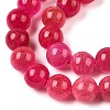 Dyed Natural White Jade Beads Strands G-T138-8mm-210-36-3