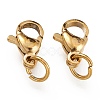 Ion Plating(IP) 304 Stainless Steel Lobster Claw Clasps STAS-G240-01B-G-2