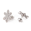 Non-Tarnish 201 Stainless Steel Stud Earring Findings STAS-G266-03P-2