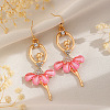 Alloy Rhinestone Dangle Earrings FS-WG8CE25-01-1