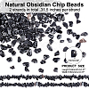 ARRICRAFT Natural Obsidian Chip Beads Strands G-AR0003-05-2