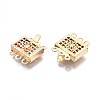 Brass Box Clasps KK-S356-311-NF-3