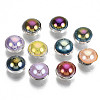 Imitation Pearl ABS Plastic Sewing Buttons BUTT-T009-8mm-M-S-2