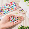 200Pcs Opaque Acrylic Beads OACR-TA0003-56-6