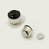 Stainless Steel Magnetic Ear Studs with Rhinestone EJEW-I054C-03-1