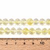 Crackle Transparent Glass Beads Strands GLAA-N063-8mm-08-4