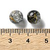 Transparent Crackle Acrylic Beads DACR-D300-01D-8mm-3