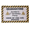 Polyester Quarantine Birthday Decorations Banner X-AJEW-WH0114-22-1