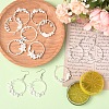 12Pcs 6 Style Alloy Open Back Bezel Pendants FIND-YW0007-36-5