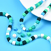 Handmade Polymer Clay Beads Strands CLAY-S092-76B-8